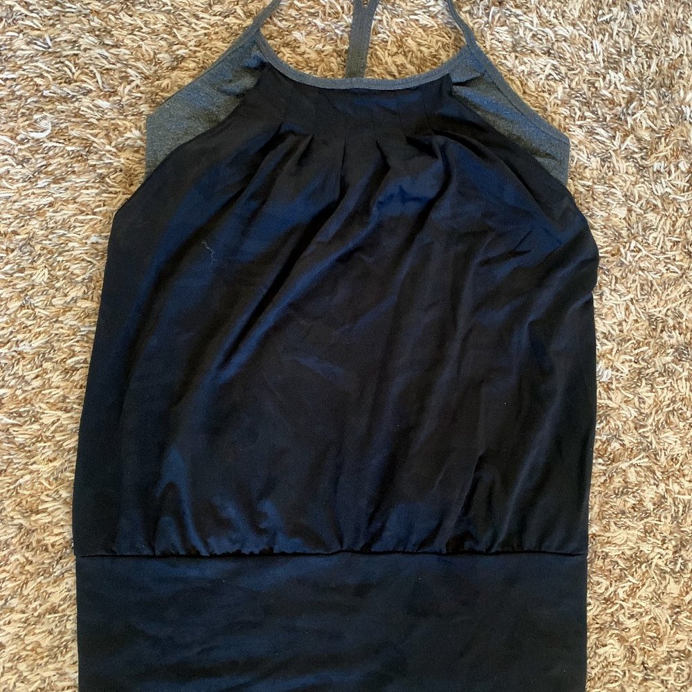 The North Face black workout top